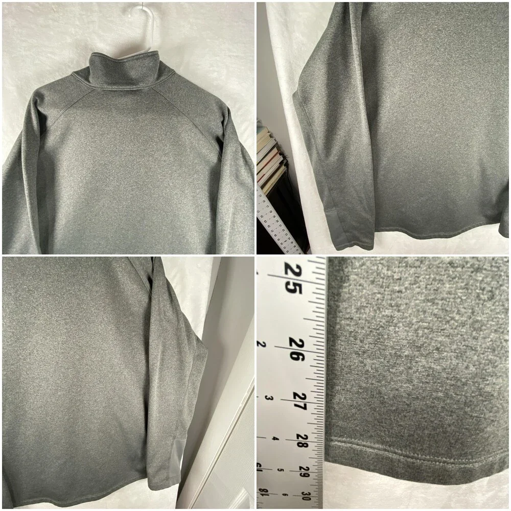 The North Face Canyonlands Jacket Mens 2XL Gray Yellow Fleece Lined Full Zip